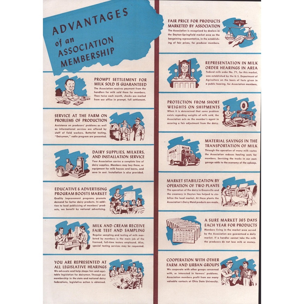 1946 Miami Valley Cooperative Milk Producers Association 25th Anniversary Book - Picture 3 of 4